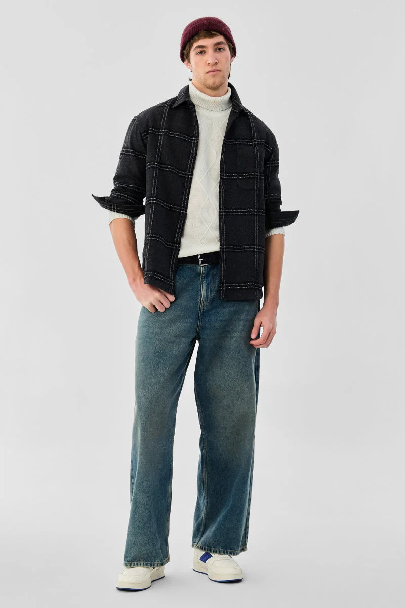 سنيتش Light Weight Flannel Checks Shirt